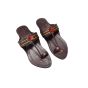Kolhapuri Leather Women Chappal No 5 || Size 9.5 inch || Maroon Colour || Saras Aajeevika
