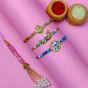Family Rakhi Set (Lumba+2 Brother + 1 Kid) || Set of 4 || Saras Aajeevika