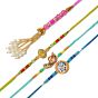 Family Rakhi Set (Lumba+2 Brother + 1 Kid) || Set of 4 || Saras Aajeevika