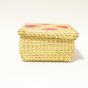 Golden Grass Squre  Box 4 Inch || Decorative Items || Golden || Saras Aajeevika