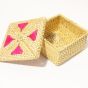 Golden Grass Squre  Box 4 Inch || Decorative Items || Golden || Saras Aajeevika