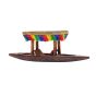 Walnut Wooden Shikara Small || Dark brown || Saras Aajeevika