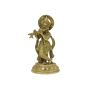 Krishna Standing Brass Metal 9 Inch || Lord Krishna Sculpture || Saras Aajeevika