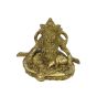 Kuber Sitting Brass Metal 6 Inch || Decorative Item for Home || Saras Aajeevika