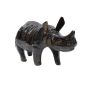 Bamboo Rhino Figure || Dark Brown || Saras Aajeevika