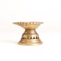 Elegant Antique Brass Single Deepak| Puja Essentials |Handmade Brass Deepak | Single Deepak on Stand