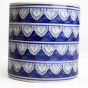 Khurja Pottery Outdoor Pot Pipe Shape || Navy Blue Colour || Large Size 6 Inches || Saras Aajeevika