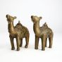 Dhokra Art Brass Camel 7" (Set of 2) || Saras Aajeevika