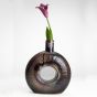 Khurja Pottery Flower Vase Bangle Shape Brinjal Colour Size 8 Inches