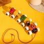 Channapata Train Blue & Red | Toy for Kids | Handmade Toys | Wooden Toys