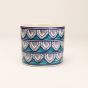 Khurja Pottery Indoor Pot Pipe Shape || Light Green Colour || Small Size 4 Inches || Saras Aajeevika