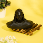 Handcrafted & Hand-painted 5” Polyresin Adiyogi - Black | Elegant Lifestyle Showpiece | Perfect for Car Dashboard, Home Decor, Table Decor, and Puja Room 