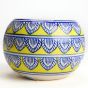 Khurja Pottery Indoor Pot Apple shape || Yellow Colour || Big Size 5 Inchs || Saras Aajeevika