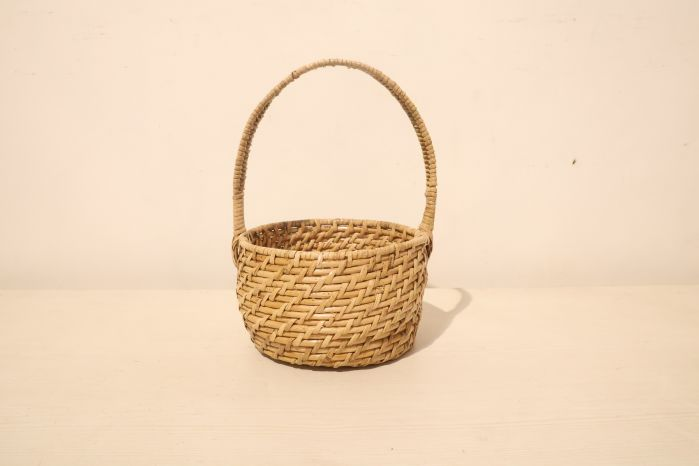 Flower Basket Cane Craft Small 