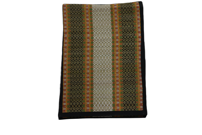 Handcrafted Cotton Table Mat Set (6+1) – Blue & Yellow, 12×17 Inch