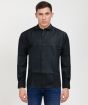Cotton Full Sleeve Shirt Solid Black - 38 Size