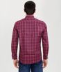 Cotton Full Sleeve Shirt Big Marron Blue Check
