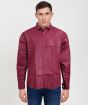 Cotton Full Sleeve Shirt Solid Marron