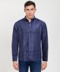 Cotton Full Sleeve Shirt Solid Navy Blue