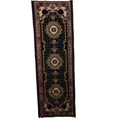 Cotton Carpet 2*6 Ft || Maroon & Black Colour || Saras Aajeevika