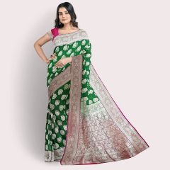 Banarsi Pure Ketan Saree with Golden Zari || Saras Aajeevika