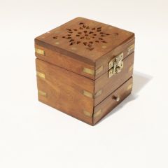 Incense Sticks Stand Wooden Natural Colour 3.5 Size || Saras Aajeevika