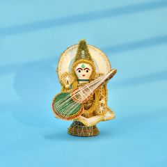 Handcrafted Maa Saraswati Paddy Idol || Saras Aajeevika