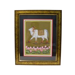 Painting Pichhwai Cow 10"X14 || Saras Aajeevika