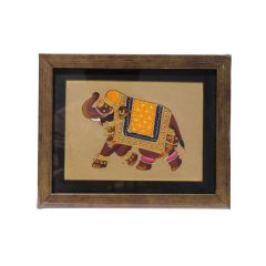 Painting Miniature Art 1 Figure Elephant Framed || Saras Aajeevika