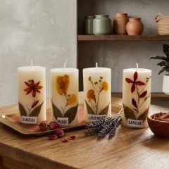 Cylindrical Candle White || 3 inch || Saras Aajeevika