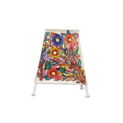 Goat Leather Square Lamp Shade Flower 5inch || Saras Aajeevika