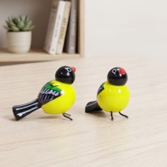 Etikoppaka Wooden Toys Yellow Bird || Set of 2 || Saras Aajeevika