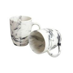 Khurja Pottery Milk Mug Italian Grey Shade So2|Ceramic Cup | Microwave Safe | Hand painted | Kitchen ware | Home Décor | Grey