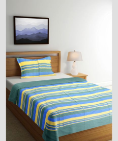 Bedspread Cotton Line| Handmade cotton Work|Home Décor| Home Essentials | Yellow and Green