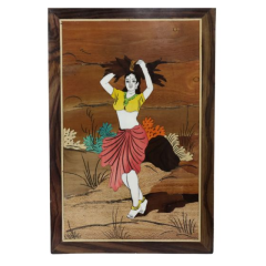 Wall Hanging Mysore Inlay W/O Beeding 12X18 Inch
