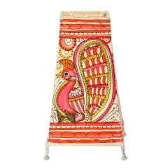SARAS Aajeevika, Handcrafted | Goat Leather Hand painted Lamp | SHG Product | Andhra Pradesh | Leather Work | Multiple Colour | 8