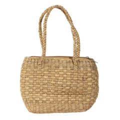 Ladies Bag from Water Hyacinth Fiber, Red and Natural Color | Ladies Fashion | Handbag