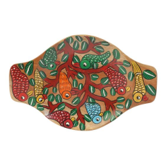  Tray Pattahitra Painting Sheesham Woods