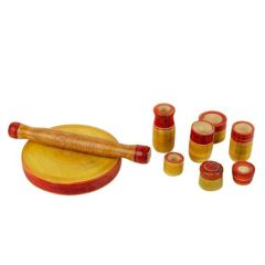 Cooking Set Red | Toy for Kids | Handmade Toys | Wooden Toys | kitchen set for kids