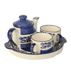 Tea Set Murli Khurja Pottery S || Saras Aajeevika