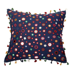  Cushion Cover Set Banjara Embroidery Mirrorwork Only Multicolour