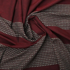 Bedspread Cotton Maroon 90x100 (Double Bed Sheet with Pillow Cover)