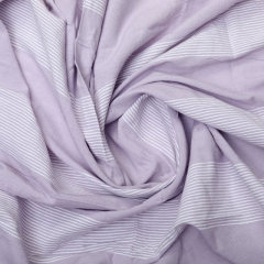  Bedspread Cotton Light Purple With White Line 90x100 (Double Bed Sheet with Pillow Cover)