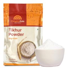 Chhattiskala Pure Tikhur Powder 200g -100% Natural Indian Arrowroot, Gluten-Free Starch, No Additives, Authentic Product