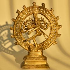 Brass Lord Nataraj Idol 8 inch || Saras Aajeevika