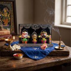 Jagannath Balabhadra Subhadra Idol Set || 7.5 inch || Multi Colour || Saras Aajeevika