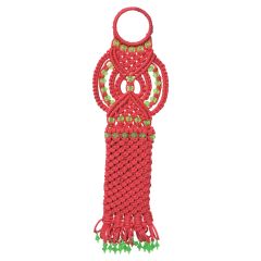Macrame Mobile Hanger Red || Saras Aajeevika