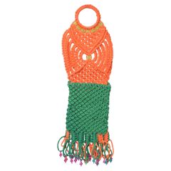 Macrame Mobile Hanger Orange & Green || Saras Aajeevika