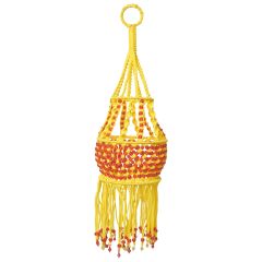 Macrame Light Jhumar Yellow & Red  || Saras Aajeevika