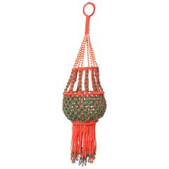 Macrame Light Jhumar Orange & Green  || Saras Aajeevika